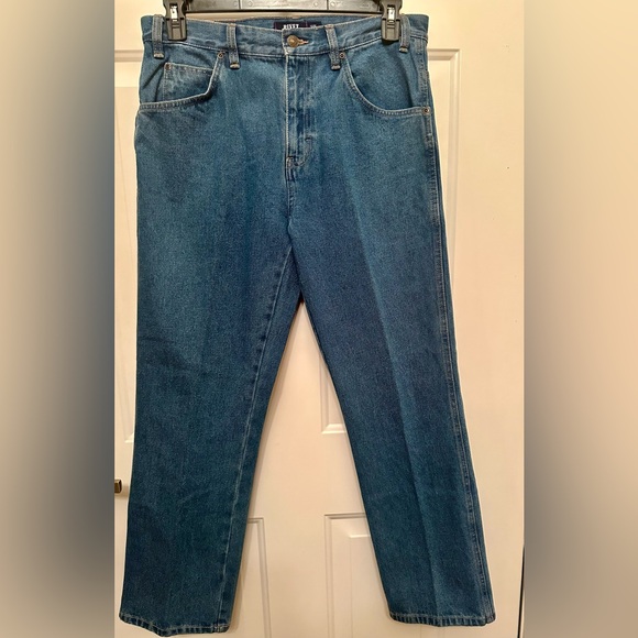 NWT Men’s Rivet Supply Company Blue Denim Workwear Jeans Size 32x30 Relaxed Fit - Picture 3 of 6